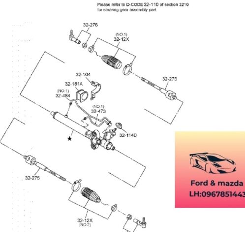 Cao su cân bằng trước mazda bt50 2020-2021-2022-2023-2024 Cao su ốp thanh cân bằng trước mazda bt50 cao su Chữ D ốp thanh cân băng mazda bt50 1K0732181-1K0832124