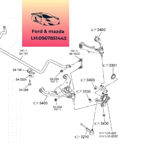 Giá đỡ moay ơ trước trước mazda bt50 2020-2021-2022-2023-2024 NGõng moay ơ trước mazda bt50 bệ đỡ bạc đạn bánh trước mazda bt50 1K1X33020-1K2B33020