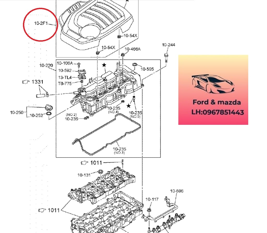 Nắp che động cơ mazda bt50 2020-2021-2022-2023-2024 nắp đậy máy mazda bt50 nắp đậy nắp dàn cò mazda bt50 1K02102F1-1K03102F1 Nắp che động cơ mazda bt50 2020-2021-2022-2023-2024 nắp đậy máy mazda bt50 nắp đậy nắp dàn cò mazda bt50 1K02102F1-1K03102F1