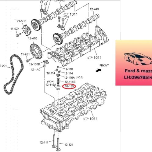 Phớt ghít mazda bt50 2020-2021-2022-2023-2024 phớt git xupap mazda bt50 1K0510155