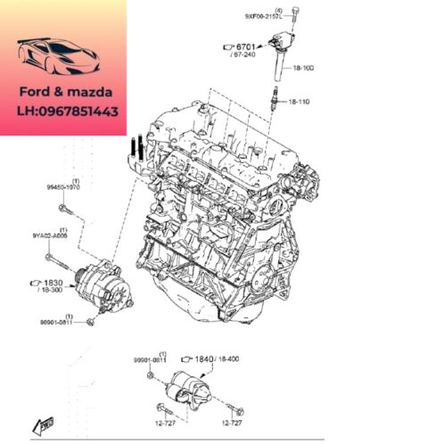 Bô bin mazda cx8 2018-2024 Bô bin mazda cx8 2018-2019-2020-2021-2022-2023-2024 Mô bin mazda cx8 bô bin bugi mazda cx8 bô bin đánh lửa bugi mazda cx8 PE2018100A