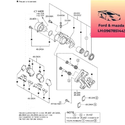 Má phanh sau mazda cx8 2018-2024 Má phanh sau mazda cx8 2018-2019-2020-2021-2022-2023-2024 Bố thắng sau mazda cx8 má phanh bánh sau mazda cx8 TKY82648ZA-TKY82648ZB