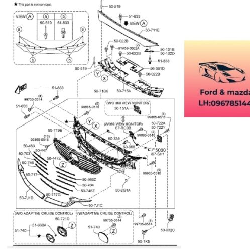 Nẹp mạ ca lăng trước mazda cx8 2018-2025 Nẹp mạ ca lăng trước mazda cx8 2018-2019-2020-2021-2022-2023-2024-2025 nẹp xi inox ca lăng mazda cx8 nẹp mạ ca lăng cản trước mazda cx8 KB8A507J1B-KB8A507K1B
