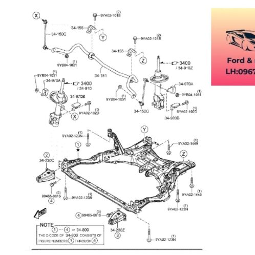 Rô tuyn cân bằng trước mazda cx8 2018-2019-2020-2021-2022-2023-2024-2025 Rô tuyn ổn định cân bằng trước mazda cx8 Thanh cân bằng trước mazda cx8 KD3534170