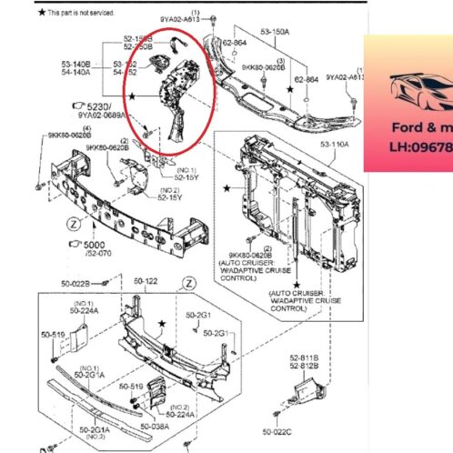 Xương đầu xe mazda cx8 2018-2019-2020-2021-2022-2023-2024-2025 xương đầu tai xe mazda cx8 xương sắt xi tai xe mazda cx8 xương vè tai xe mazda cx8 K13153140-K13154140