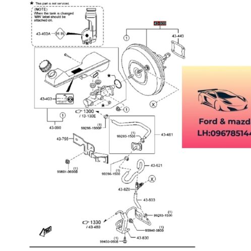 Bầu trợ lực phanh mazda cx9 2012-2017 Bầu trợ lực phanh mazda cx9 2012-2013-2014-2015-2015-2016-2017 Bầu thắng phanh mazda cx9 bầu xạc bô mazda cx9 TDY14380ZA