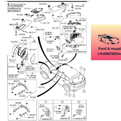 Mặt gương mazda cx8 2018-2019-2020-2021-2022-2023-2024- kính chiếu hậu mazda cx8 mặt gương chiếu hậu mazda cx8 TL12691G1-TL13691G1-TK56691G7-TK58691G7