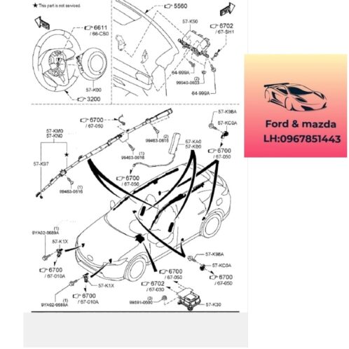 Túi khí hông mazda cx8 2018-2025 Túi khí hông mazda cx8 2018-2019-2020-2021-2022-2023-2024-2025 túi khí ghế mazda cx8 túi khí ghế trái mazda cx8 túi khí hông ghế phải mazda cx8 K12357KA0-K12357KB0