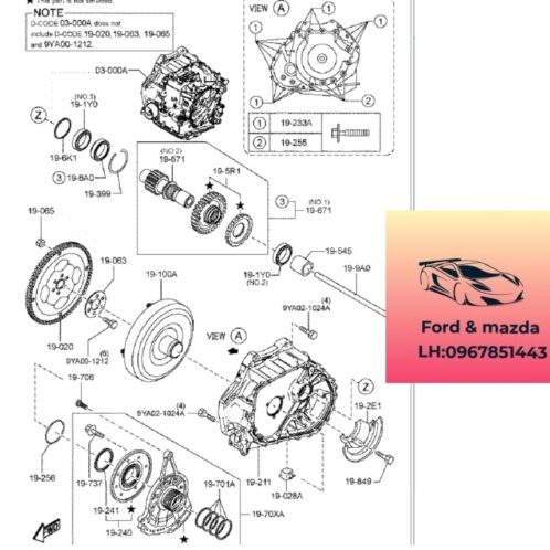 Bánh đà mazda cx3 2020-2021-2022-2023-2024-2025 bánh đà hộp số mazda cx3 FZ1119020C