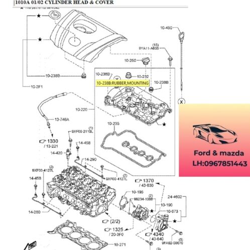 Gioăng Nắp dàn cò mazda cx3 2020-2025 Gioăng Nắp dàn cò mazda cx3 2012-2013-2014-2015-2015-2016-2017 gioăng cao su nắp giàn cò mazda cx3 gioăng nắp dàn cò xupap mazda cx3 P30110235