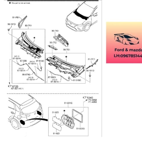 Viền nhựa ốp chân kính chắn gió mazda cx3 2020-2021-2022-2023-2024-2025 tấm nhựa ốp góc chân kính chắn gió mazda cx3 tấm nhựa ốp góc kính chắn gió mazda cx3 D10E51PB1B-D10E51PC1B