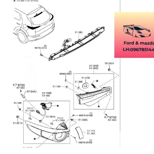 Đèn hậu mazda cx30 2021-2025 Đèn hậu mazda cx30 2021-2022-2023-2024-2025 đèn cốp sau mazda cx30 đèn hông sau mazda cx30 DFR551150C-DFR551160C-DFR751150C-DFR751160C-DFR5513F0-DFR7513F0-DGH9513G0-DGJ1513C0