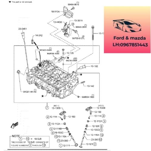 Mặt quy lát mazda cx30 2021-2022-2023-2024-2025 mặt máy mazda cx30 PEY910SJ0