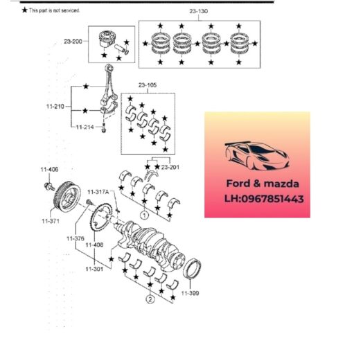 Phớt đuôi trục cơ mazda cx30 2021-2025 Phớt đuôi trục cơ mazda cx30 2021-2022-2023-2024-2025 phớt đuôi cốt mazda cx30 phớt cốt máy mazda cx30 PE0111312