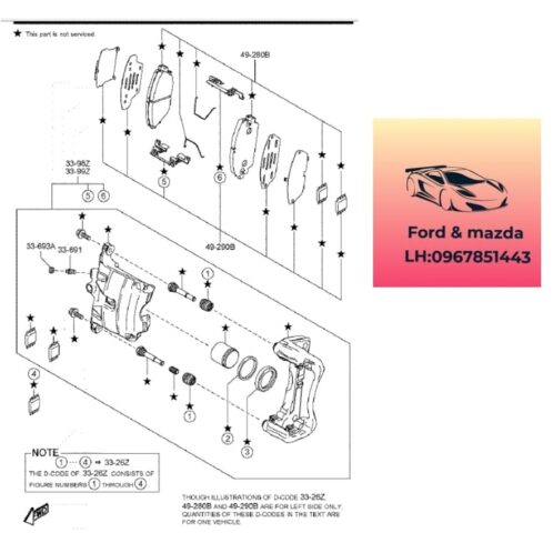 Piston phanh trước mazda cx30 2021-2022-2023-2024-2025 Ắc phanh trước mazda cx30 piston thắng trước mazda cx30