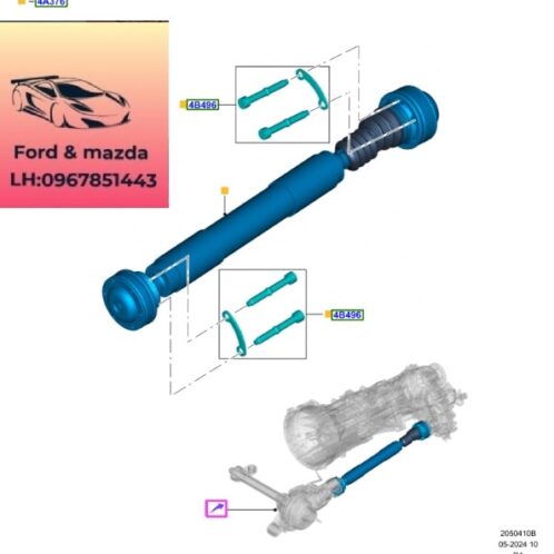 Cắt đăng cầu trước ford ranger everest 2022-2027 Cắt đăng cầu trước ford ranger everest 2022-2023-2024-2025-2026-2027-Trục láp cầu trước ford ranger everest láp dọc cầu trước ford ranger everest MB3Z4A376P