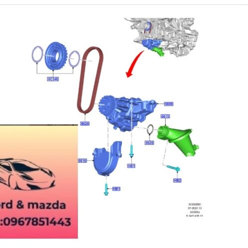 Bơm dầu máy ford ranger everest 2018-2027 Bơm dầu máy ford ranger everest 2018-2019-2020-2021-2022-2023-2024-2025-2026-2027- bơm nhớt ford ranger everest bơm nhớt máy ford ranger everest GK2Z6600C