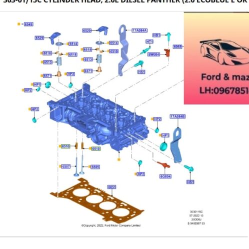Cảm biến nước ford ranger everest 2018-2019-2020-2021-2022-2023-2024-2025-2026-2027-Cảm biến nhiệt độ nước ford ranger everest 2.0 GK2Z6G004A