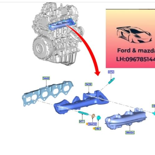 Gioăng cổ xả ford ranger everest 2018-2019-2020-2021-2022-2023-2024-2025-2026-2027-gioăng cổ xả động cơ ford ranger everest JB3Z9448A