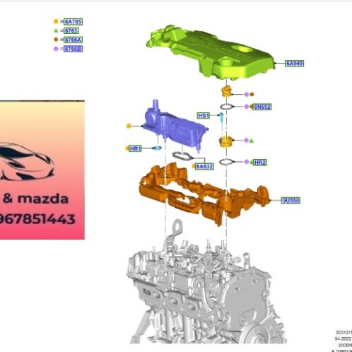 Van tách dầu động cơ ford ranger everest 2018-2027 Van tách dầu động cơ ford ranger everest 2018-2019-2020-2021-2022-2023-2024-2025-2026-2027- hộp tách dầu động cơ ford ranger everest JB3Z6A785B