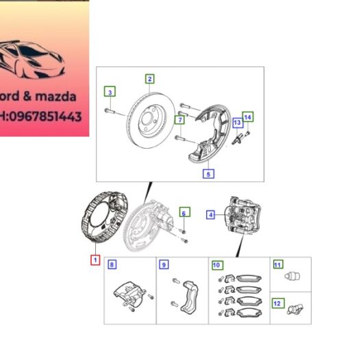 Cảm biến ABS sau ford territory 2022-2021-2022-2023-2024-2025-2026 Cảm biến tốc độ bánh sau ford territory cảm biến abs bánh sau ford territory KS12B372DA-KS12B372EA
