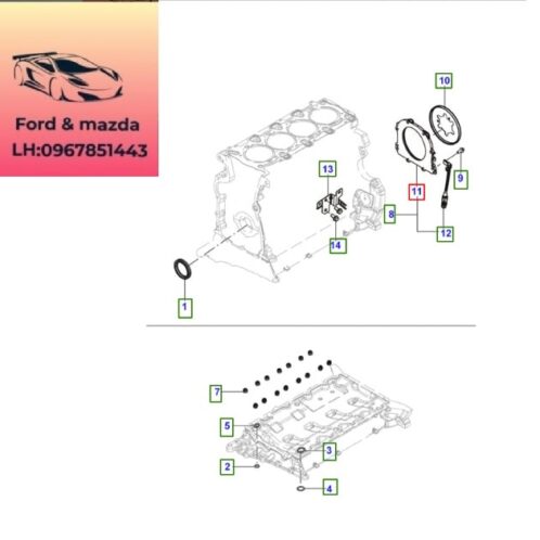 Cảm biến trục cơ ford territory 2022-2021-2022-2023-2024-2025-2026 cảm biến cốt máy ford territory cảm biến vị trí trục cơ ford territory EJS16C315AB