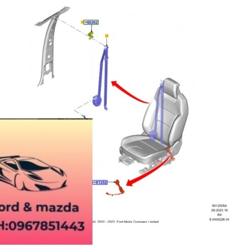 Dây đai an toàn ford ranger everest 2022-2021-2022-2023-2024-2025-2026 dây đai an toàn trước ford ranger everest MB3Z26611B08BA-MB3Z26611B09BA (1)