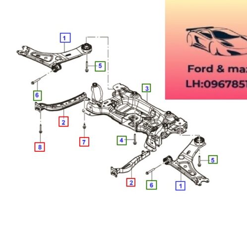 Giá đỡ động cơ ford territory 2022-2026 Giá đỡ động cơ ford territory 2022-2021-2022-2023-2024-2025-2026 bệ đỡ máy ford territory giá đỡ máy ford territory NS15019AD