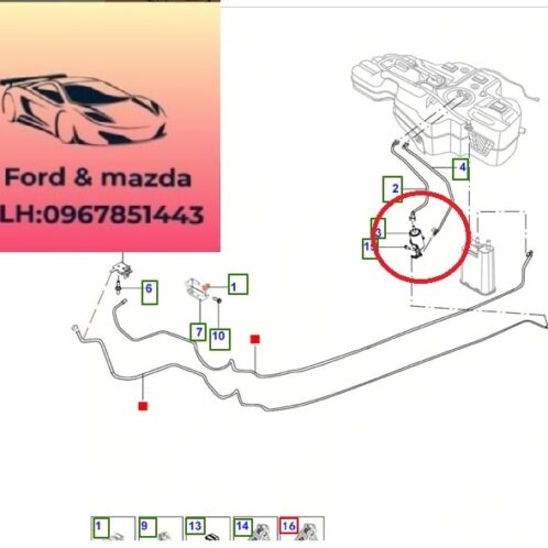 Lọc xăng ford territory 2022-2026 Lọc xăng ford territory 2022-2021-2022-2023-2024-2025-2026 Lọc xăng động cơ ford territory NS19B072AA