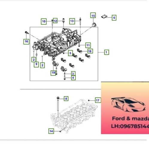 Nắp dàn cò ford territory 2022-2021-2022-2023-2024-2025-2026 nắp Giàn cò ford territory FS16298AD