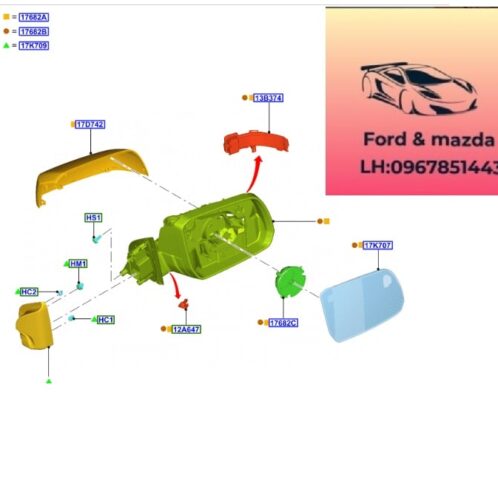 ỐP Gương ford ranger everest 2022-2021-2022-2023-2024-2025-2026- gáo Gương chiếu hậu ford ranger everest gáo gương ford ranger everest N1WZ17D742BA-N1WZ17D743BA-N1WB17D743CA-N1WB17D742CA-N1WZ17D742B- (
