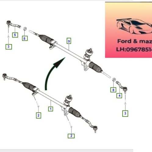 Rô tuyn lái ngoài Thước lái ford territory 2022-2021-2022-2023-2024-2025-2026 rotuyn lái ngoài ford territory ENS13289AA-ENS13289BA