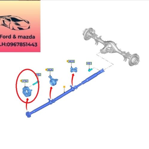 Cao su giảm chấn cắt đăng ford transit 2024-2025-2026-2027-2028-2029 cao su giảm chấn láp dọc ford transit cao su 6 lỗ cắt đăng ford transit P2W94684AA-P2WZ4782A